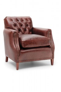 Classic leather armchair