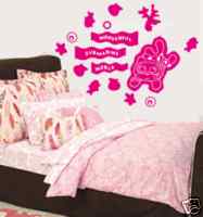 Removable stickers for a girl bedroom