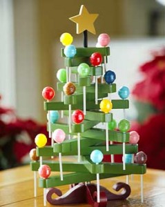 Christmas tree with lollipops