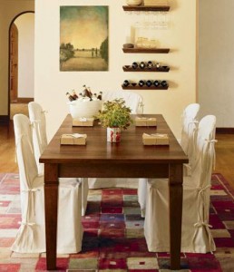 Diningroom set with chairs covers