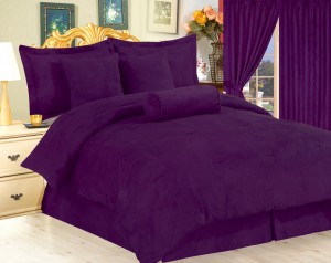 Micro suede bed comforter