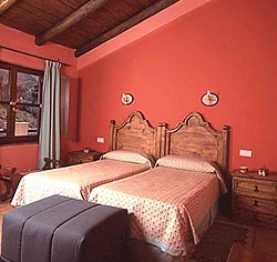 Rustic styled bedroom