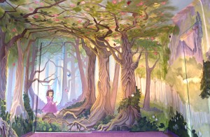Lovely forest styled girl's room