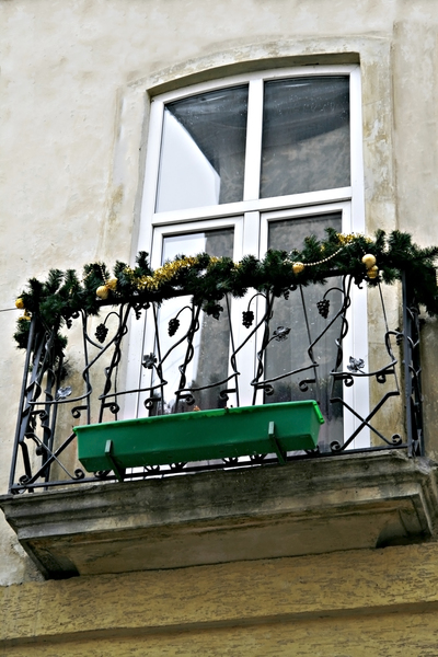 Christmas balcony 
